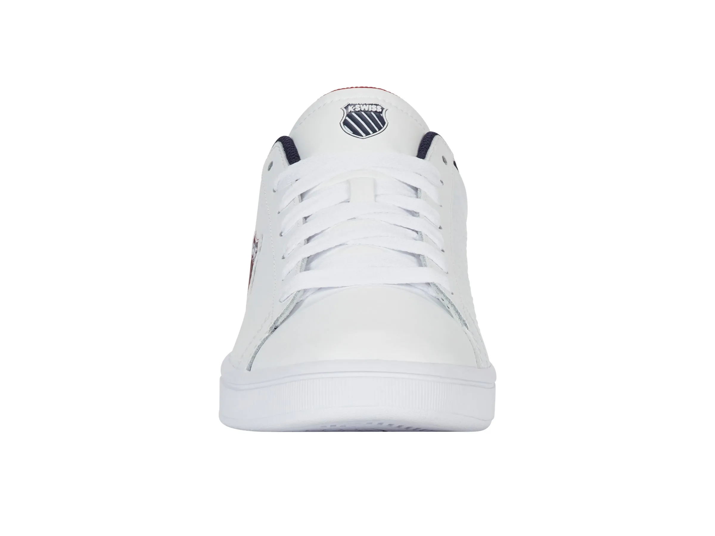 04412-983-M | COURT SHIELD II | WHITE/PEACOAT/SAMBA RED