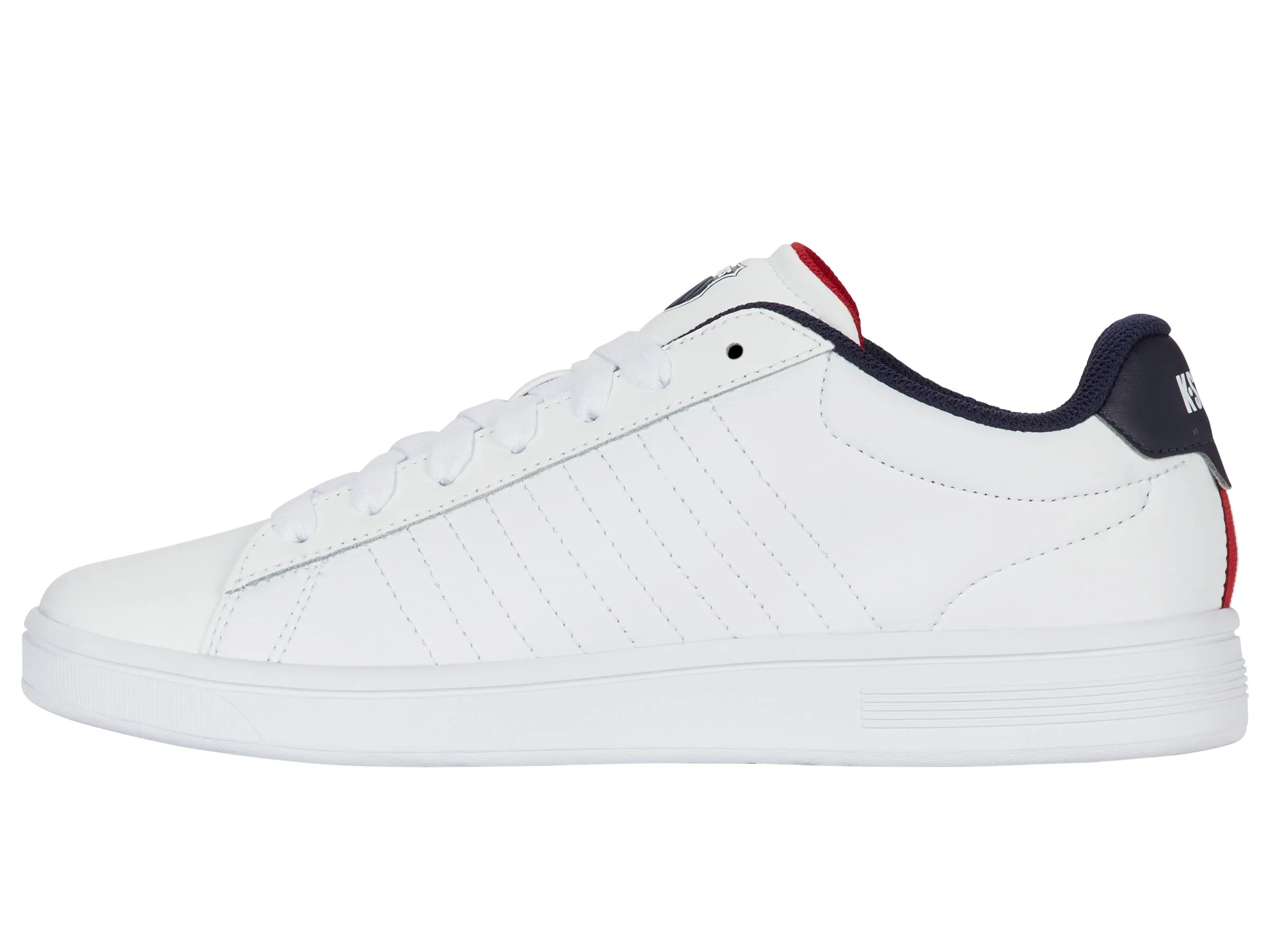 04412-983-M | COURT SHIELD II | WHITE/PEACOAT/SAMBA RED
