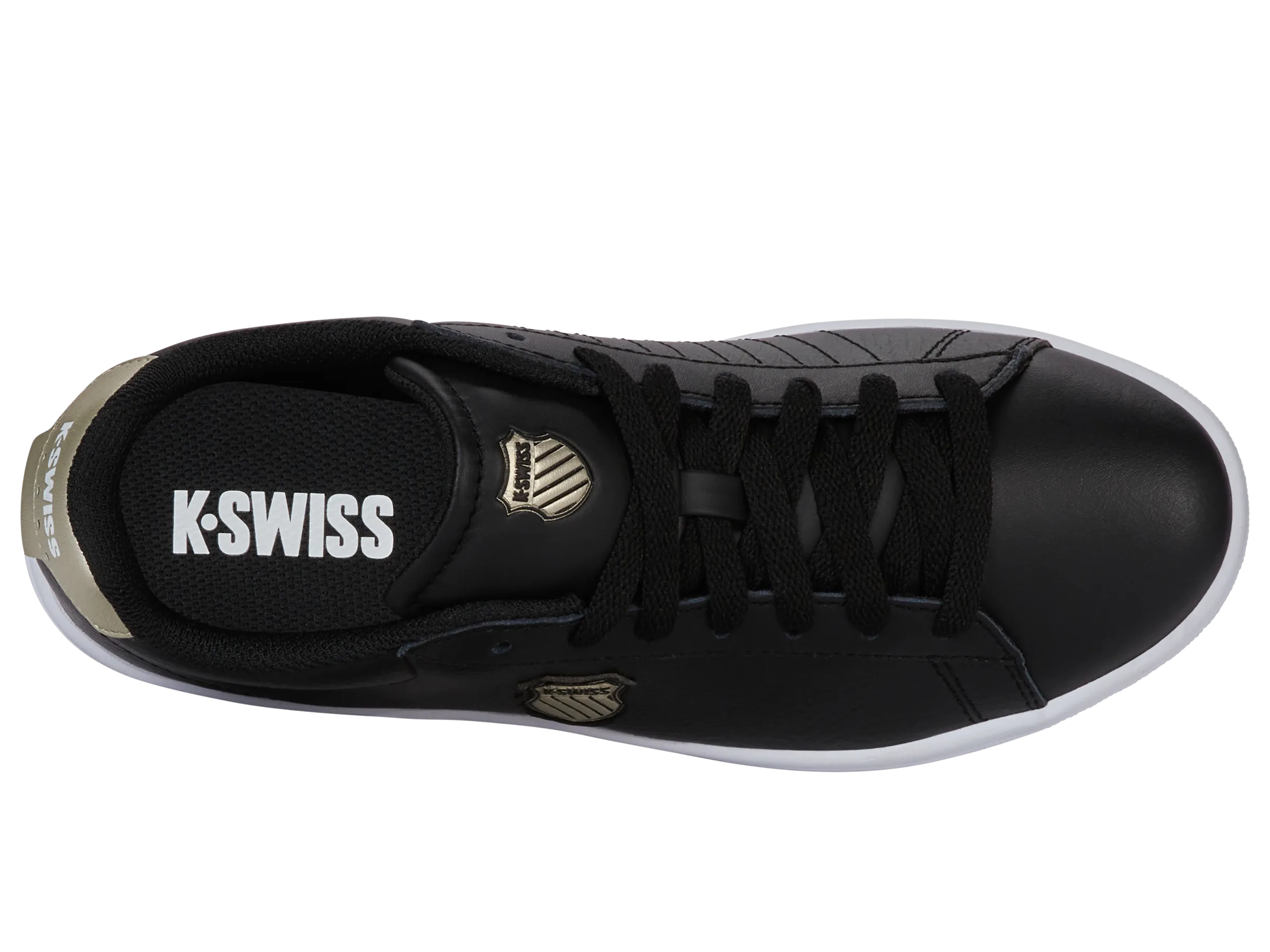 94412-015-M | COURT SHIELD II | BLACK/CHAMPAGNE/WHITE