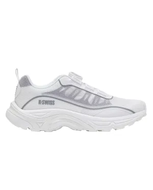 99360-198-M | WOMEN'S MAXON BOA SNEAKERS | WHITE/ULTIMATE GRAY