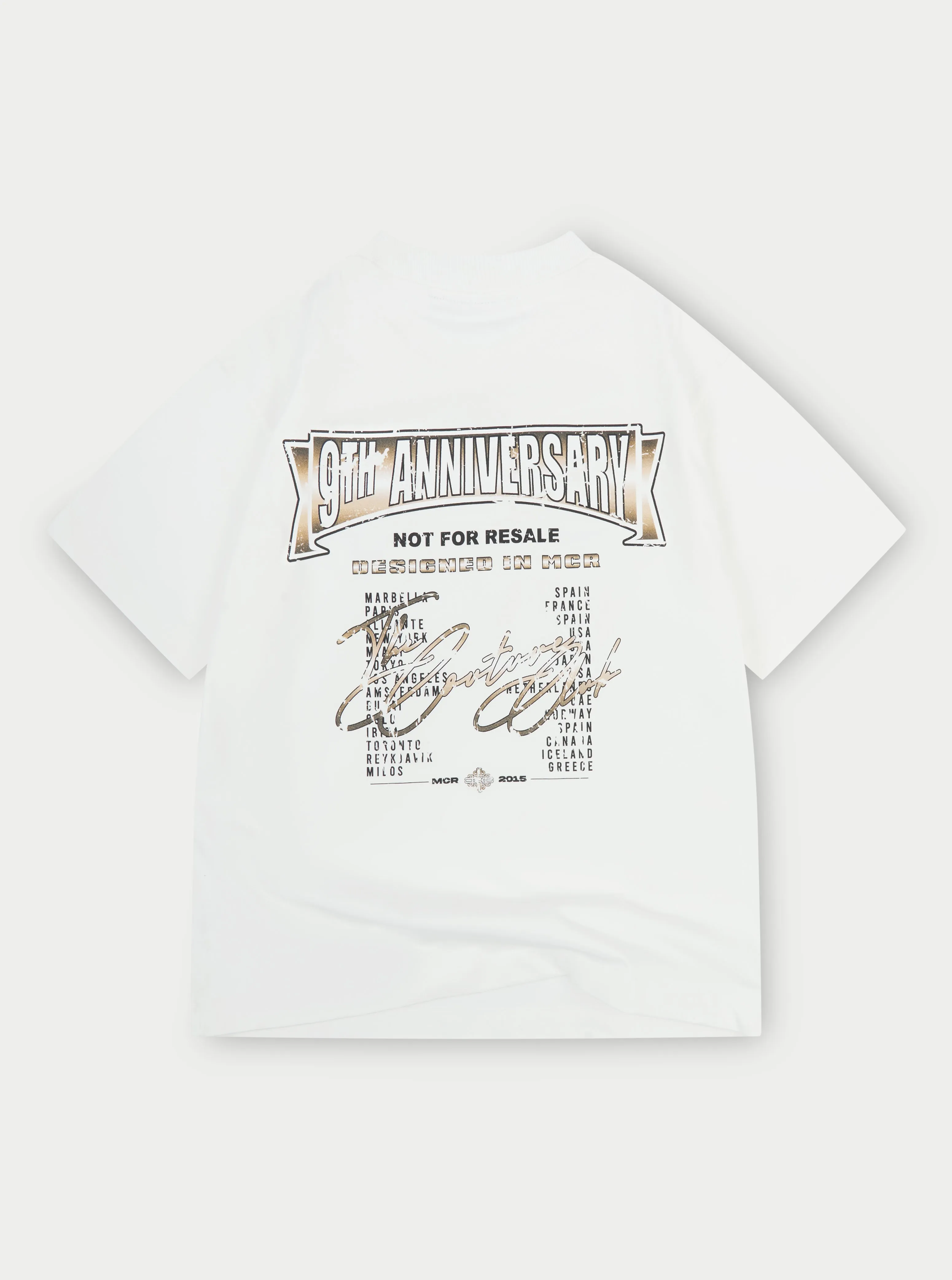 9TH ANNIVERSARY T-SHIRT - OFF WHITE