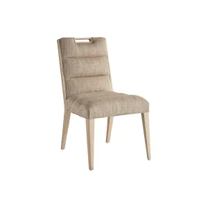 Aiden Channeled Upholstered Side Chair T - Sand Drift