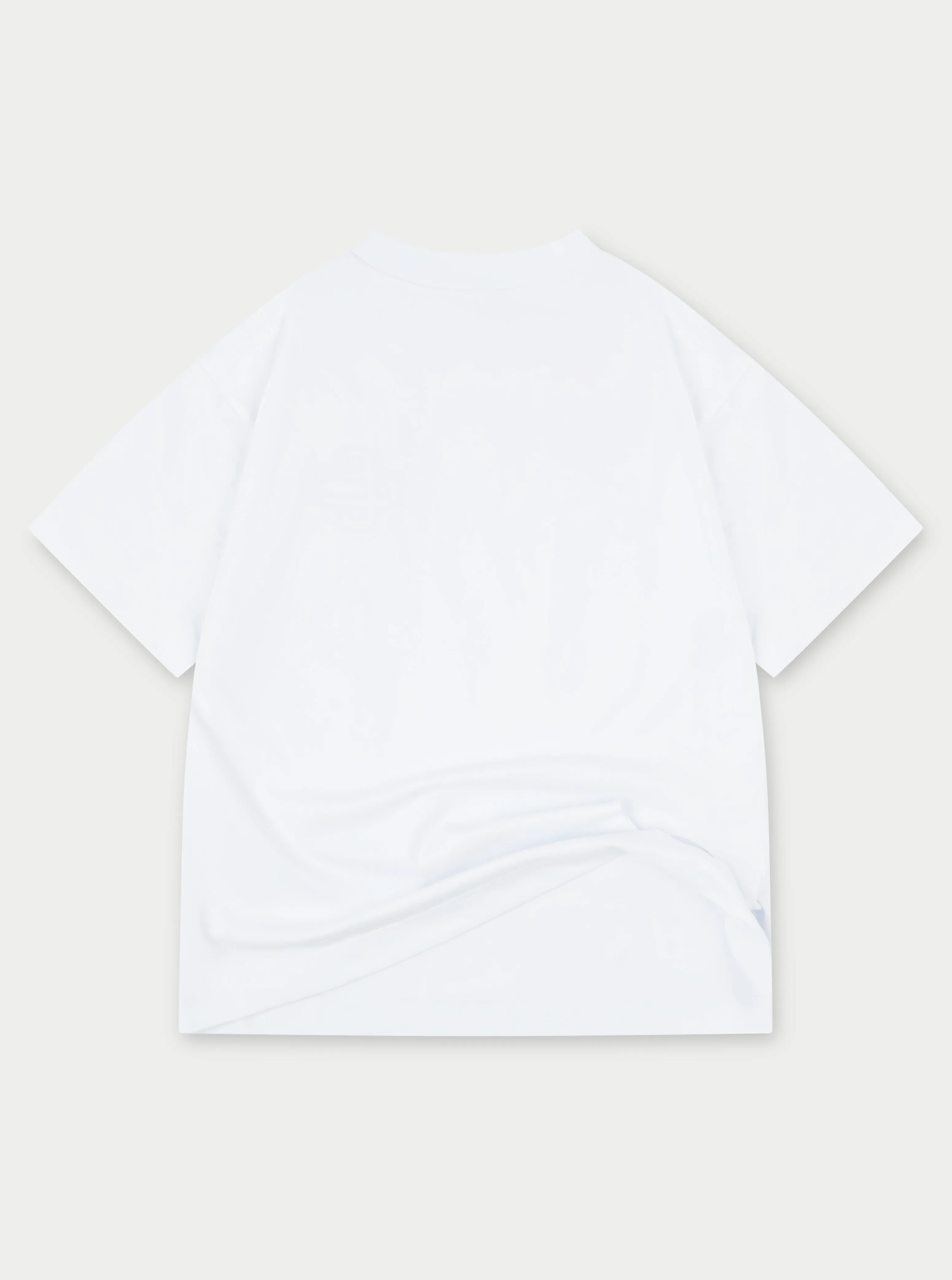 APPLIQUE EMBLEM T-SHIRT - WHITE