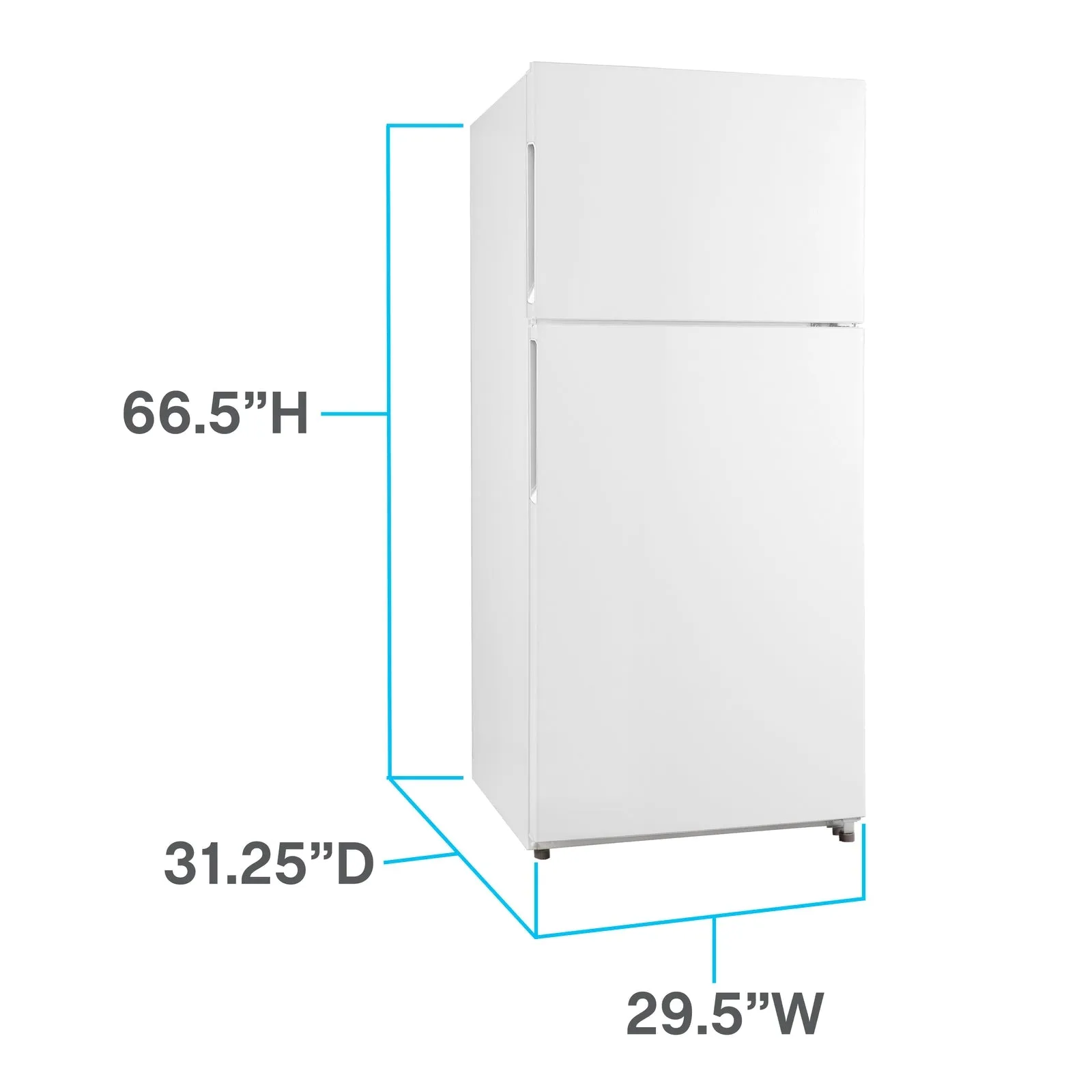 Avanti FF18D0W4 Avanti Frost-Free Apartment Size Refrigerator, 18.0 Cu. Ft. - White / 18 Cu. Ft.