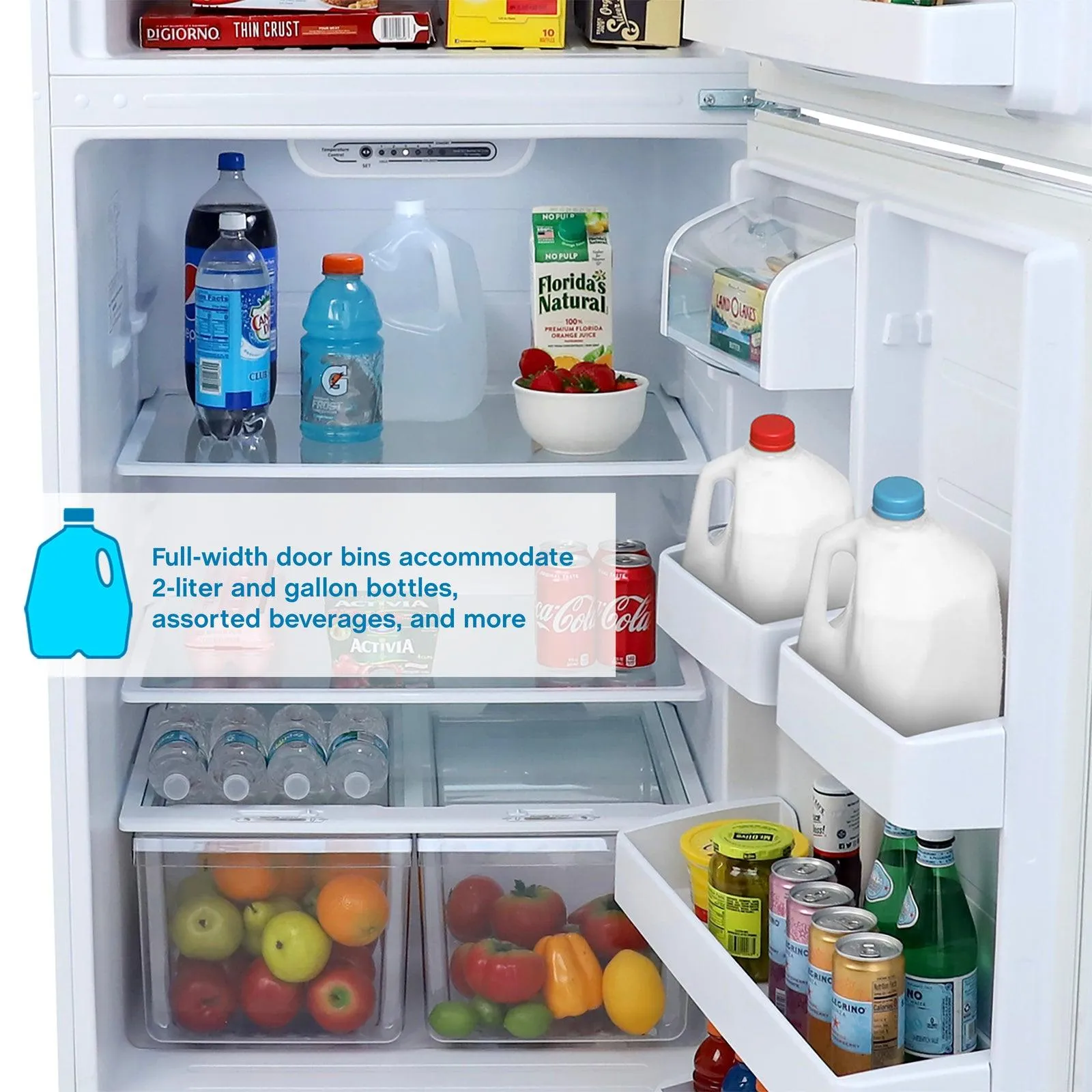 Avanti FF18D0W4 Avanti Frost-Free Apartment Size Refrigerator, 18.0 Cu. Ft. - White / 18 Cu. Ft.