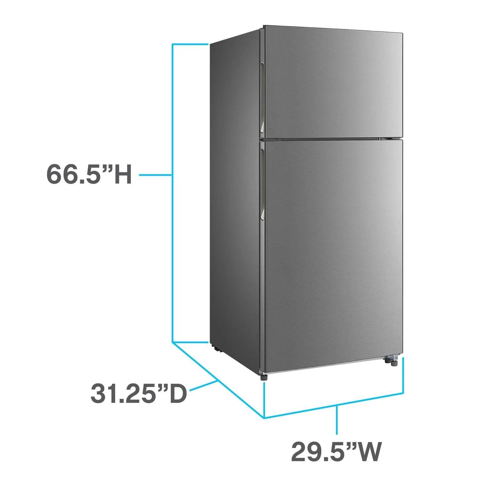 Avanti FF18D0W4 Avanti Frost-Free Apartment Size Refrigerator, 18.0 Cu. Ft. - White / 18 Cu. Ft.