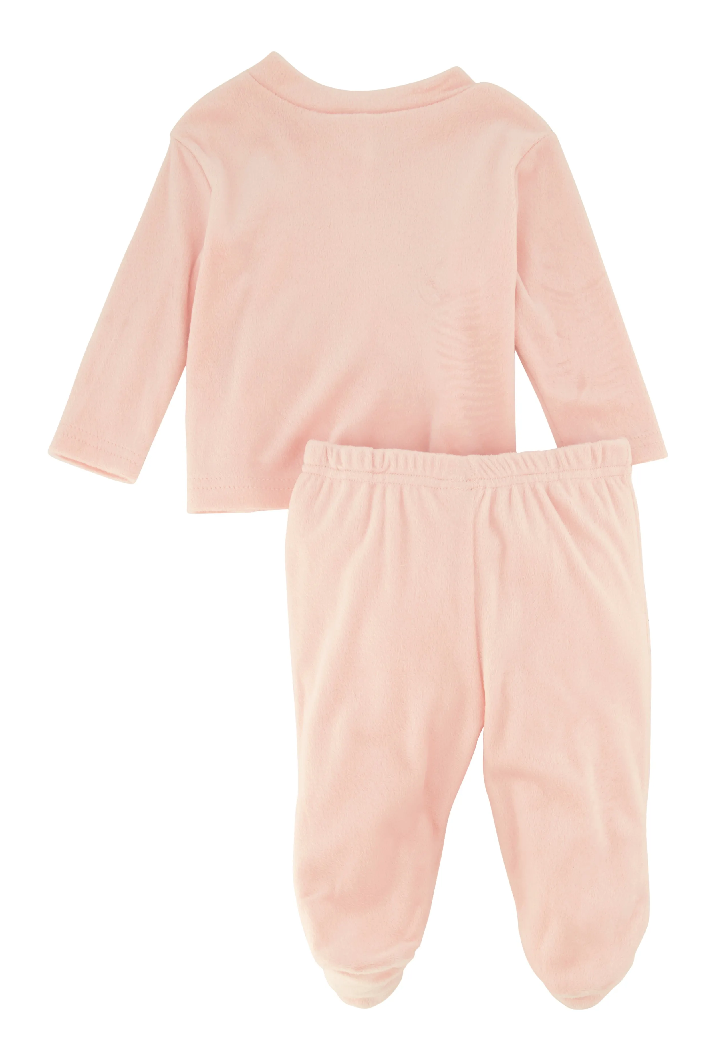 Baby Girls 0-9M Mama Loves Me Sweatshirt and Footed Pants