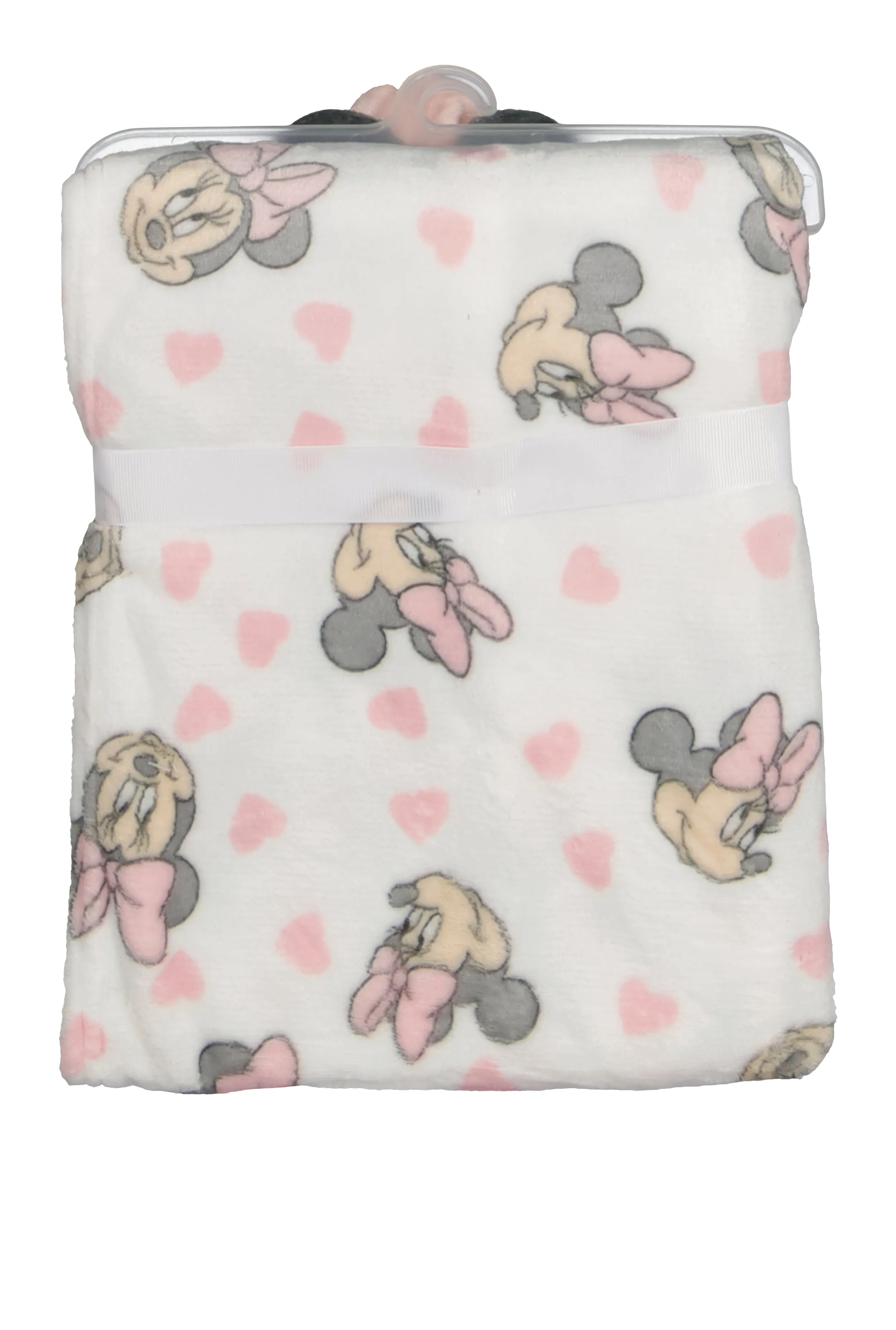 Baby Girls Minnie Mouse Blanket and Teething Lovey Set