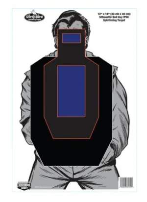 Bad Guy 12" x 18" IPSC Target