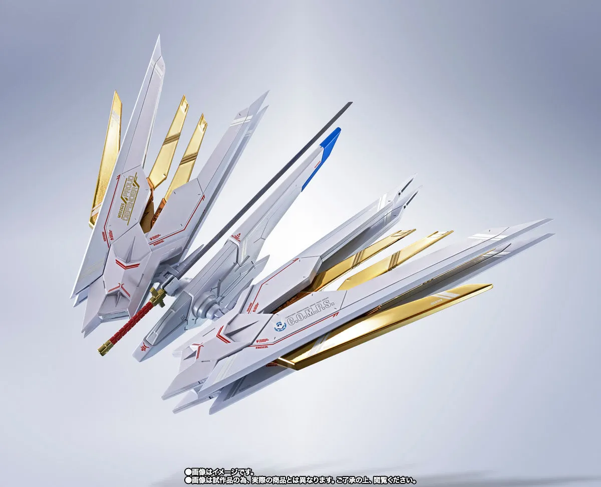 Bandai Metal Robot Spirits Gundam Seed Freedom MDE262S Proud Defender and Effect Parts Action Figure (Japan Ver.)