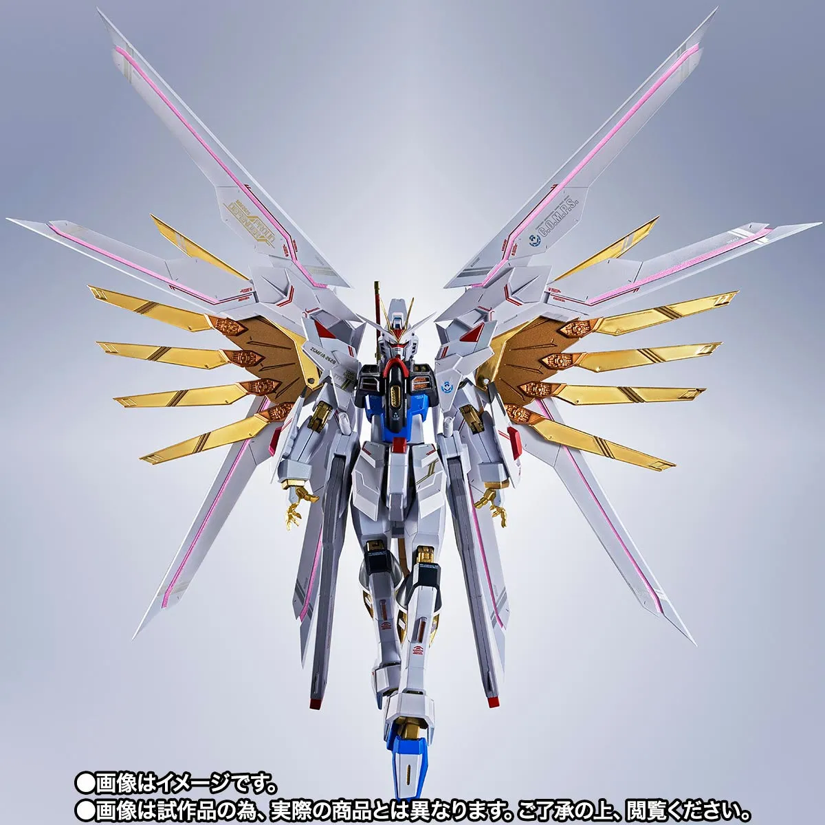 Bandai Metal Robot Spirits Gundam Seed Freedom MDE262S Proud Defender and Effect Parts Action Figure (Japan Ver.)