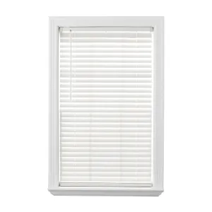 Better Homes & Gardens BH47-064-099-24 2" Cordless Faux Wood Horizontal Blinds, Antique White, 29" W x 64" L
