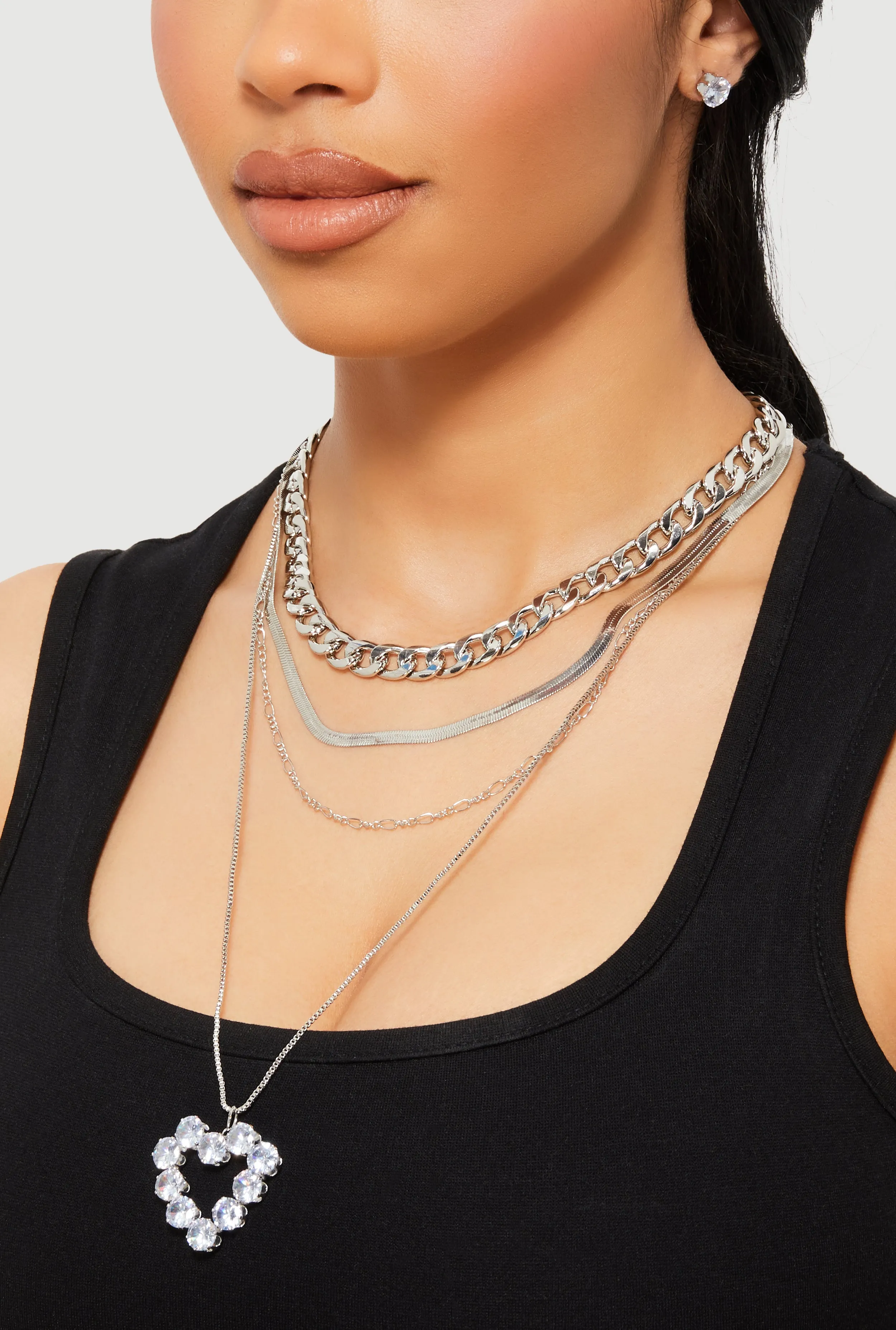 Blessed Cubic Zirconia Layered Necklace