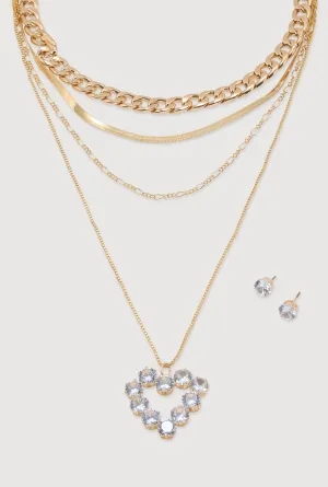 Blessed Cubic Zirconia Layered Necklace
