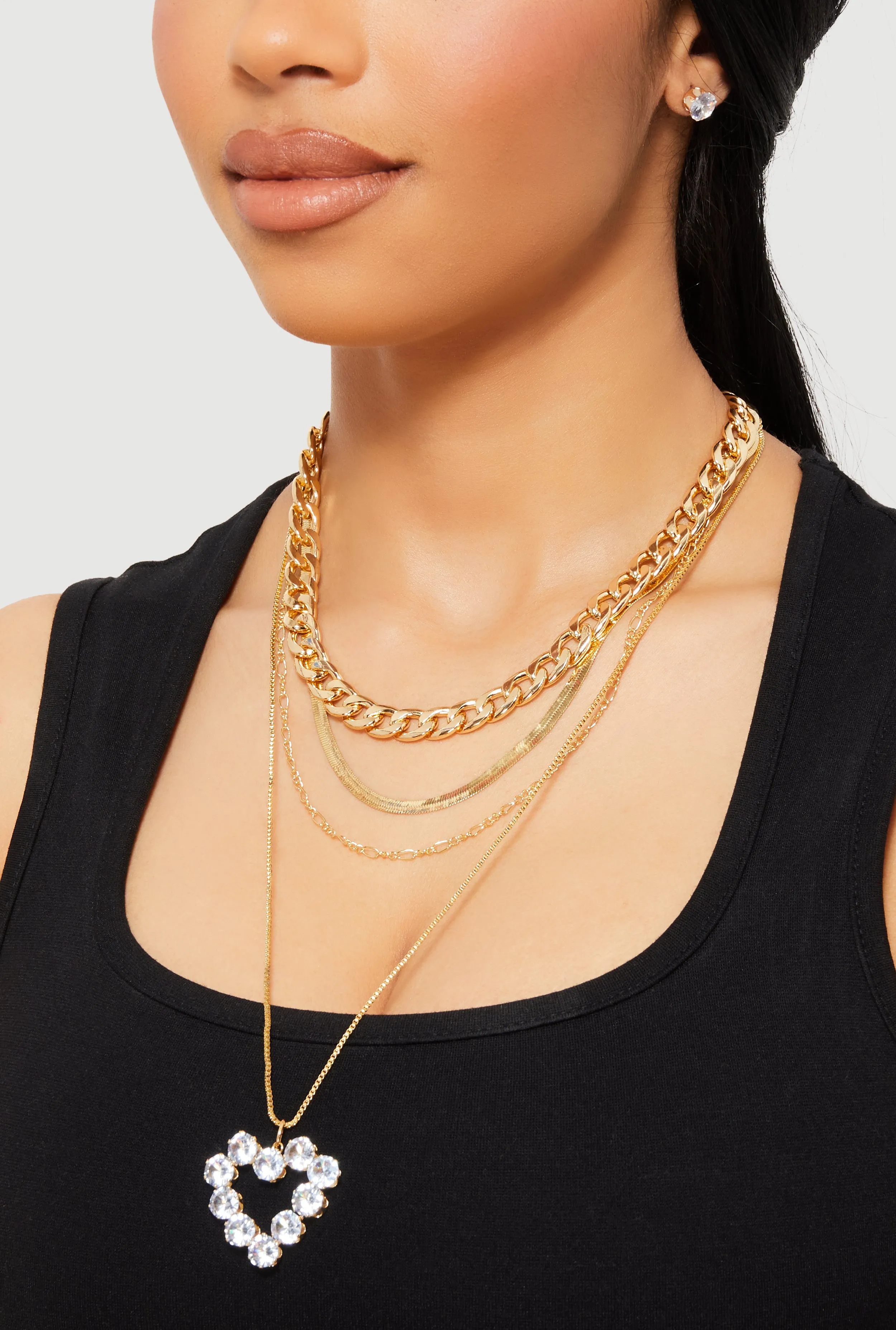 Blessed Cubic Zirconia Layered Necklace