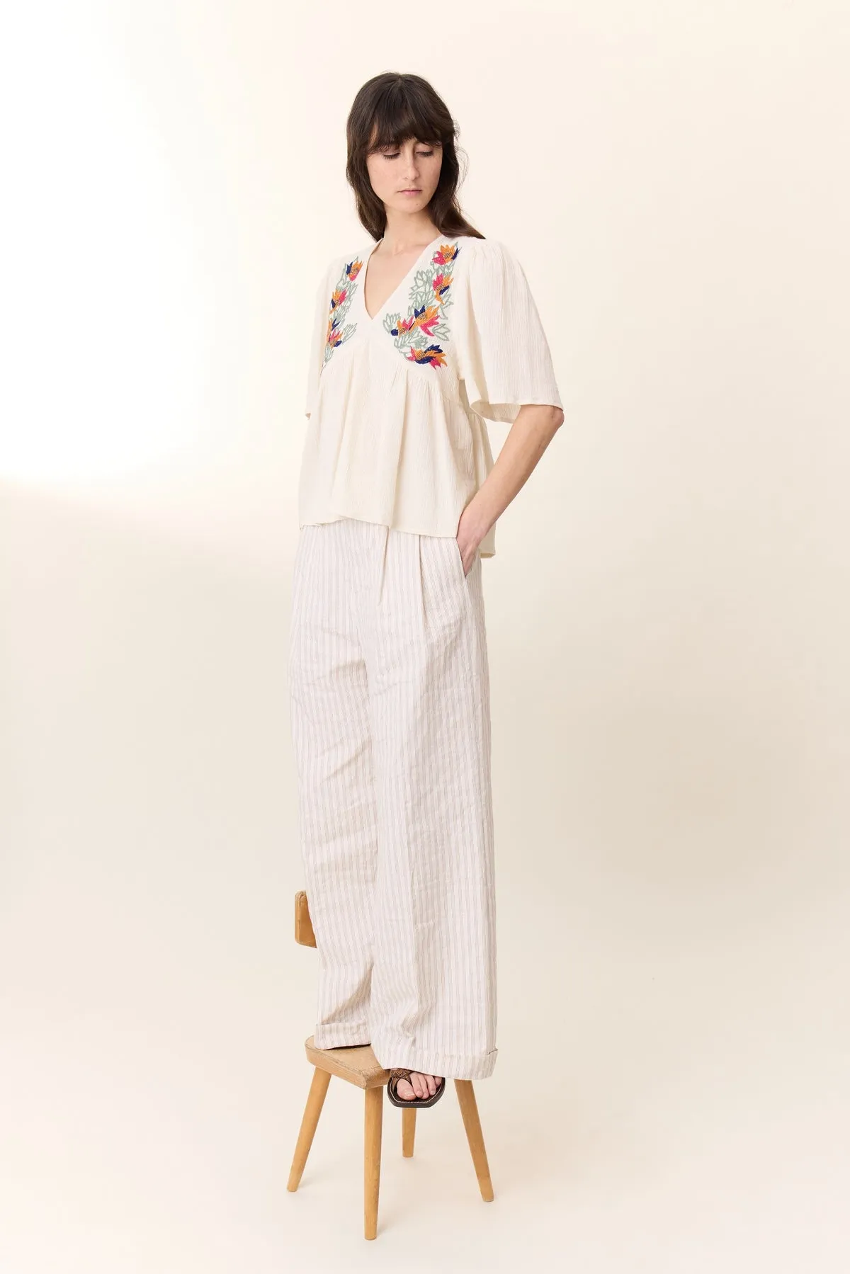Blouse Choly Tcc Choly Tcc01 Pear Off-White