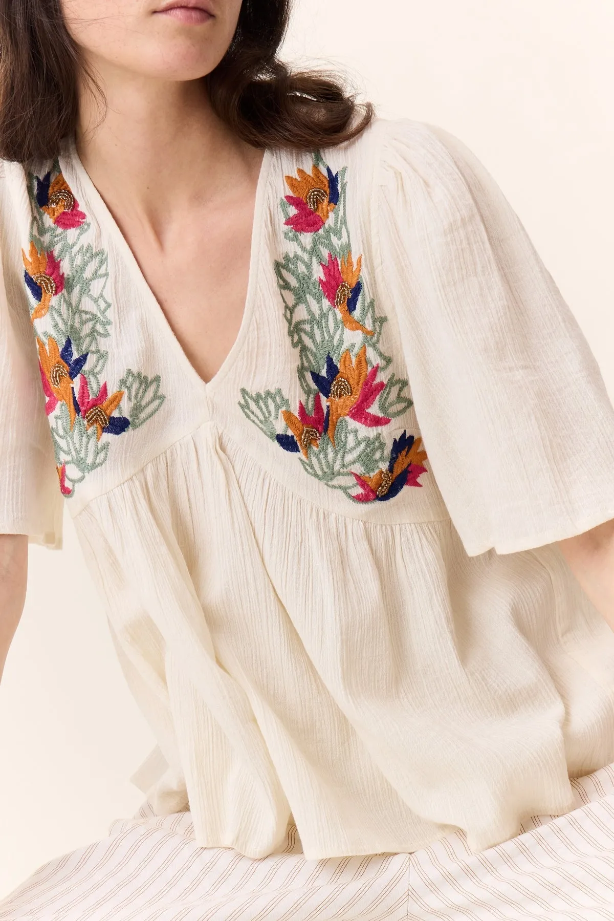 Blouse Choly Tcc Choly Tcc01 Pear Off-White