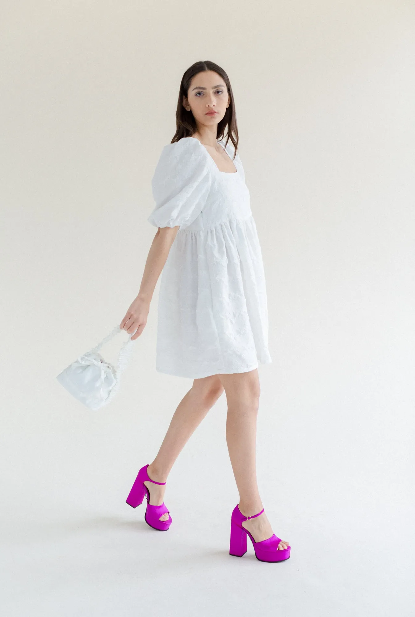 Bridal Manon Mini Puff Dress