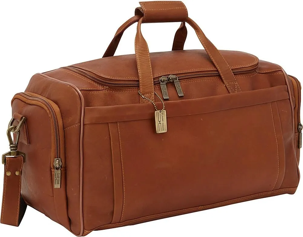 Claire Chase Bordeaux Leather Duffel