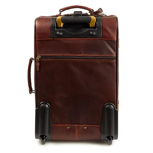 Claire Chase Legendary Classic leather 22" Pullman Dark Brown