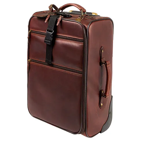 Claire Chase Legendary Classic leather 22" Pullman Dark Brown