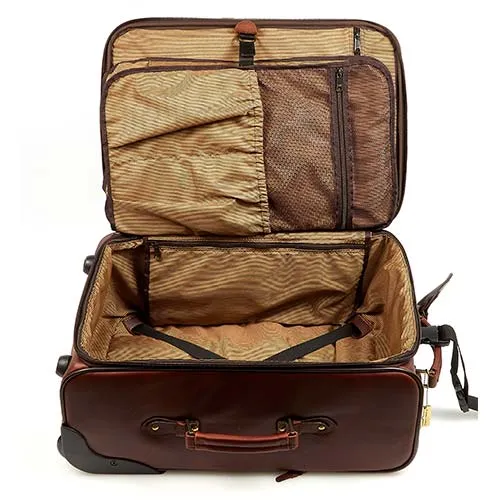 Claire Chase Legendary Classic leather 22" Pullman Dark Brown