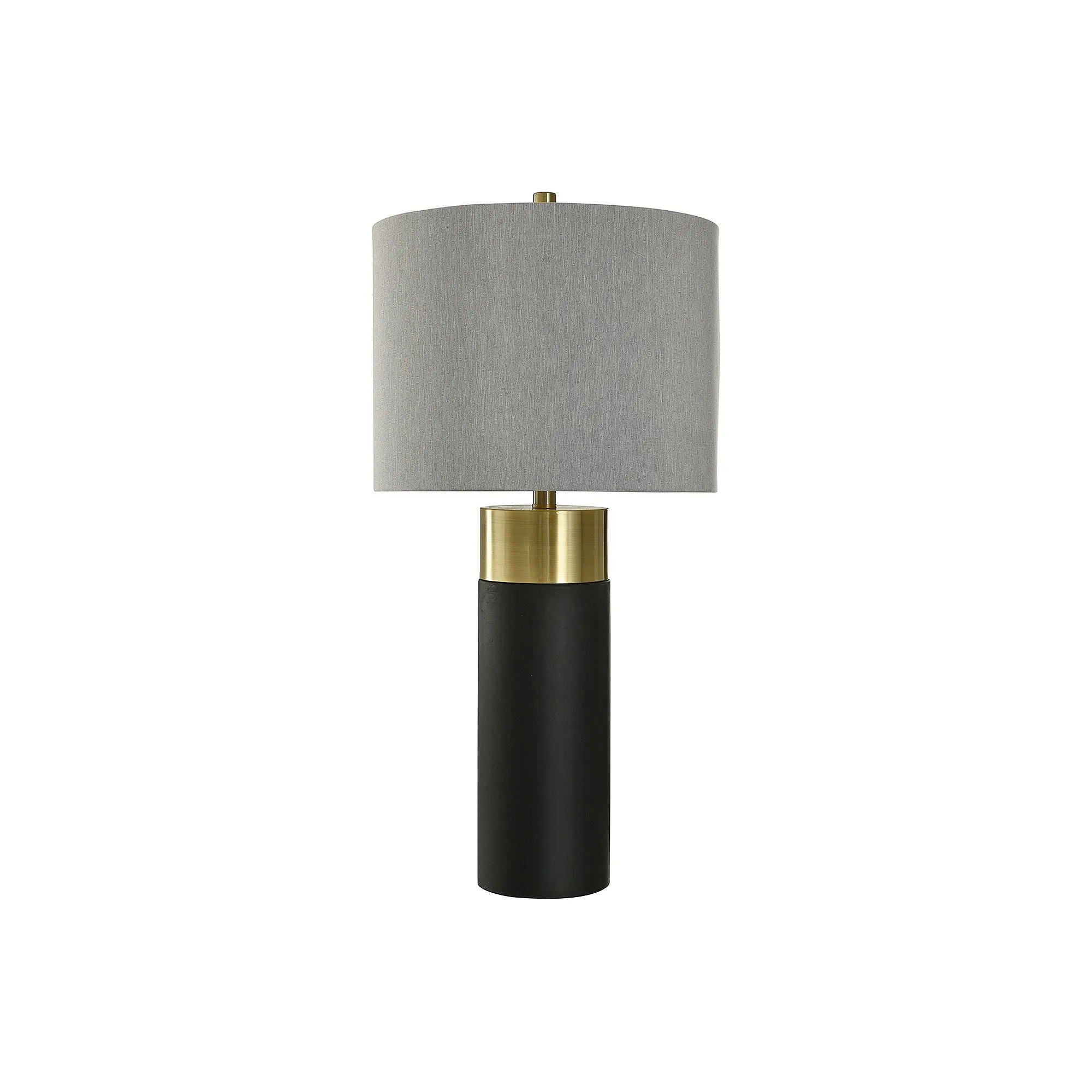 Collective Design By Stylecraft Black Cement And Brass Table Lamp TL332559JCDS - MATTE STONE BLACK ONE SIZE