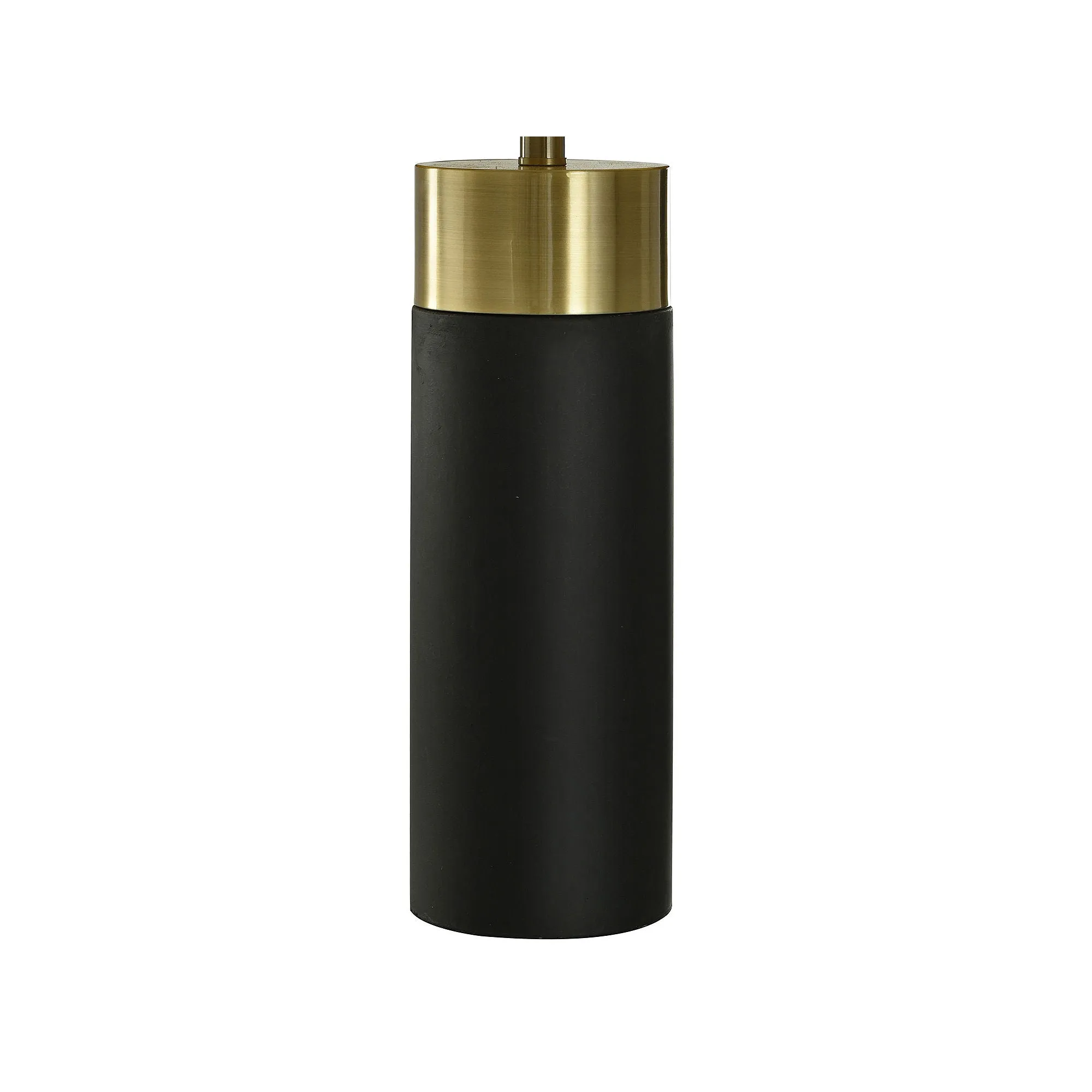 Collective Design By Stylecraft Black Cement And Brass Table Lamp TL332559JCDS - MATTE STONE BLACK ONE SIZE