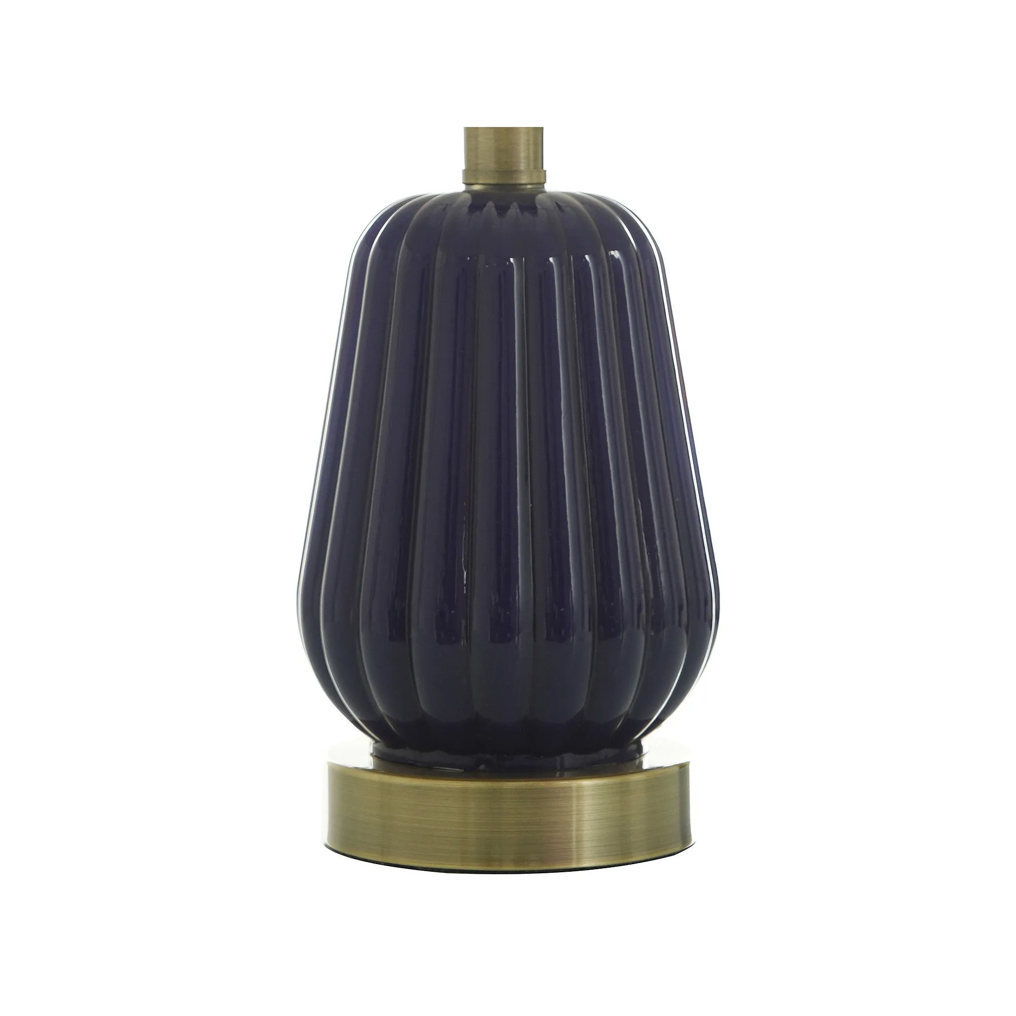 Collective Design By Stylecraft Navy Glass Table Lamp TL17698JCDS - CLASSIC NAVY ONE SIZE