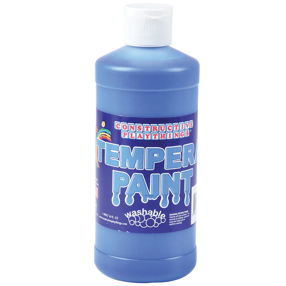 Constructive Playthings® Blue Washable Tempera Paint - Pint