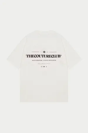 COPYRIGHT MULTI GRAPHIC T-SHIRT - OFF WHITE