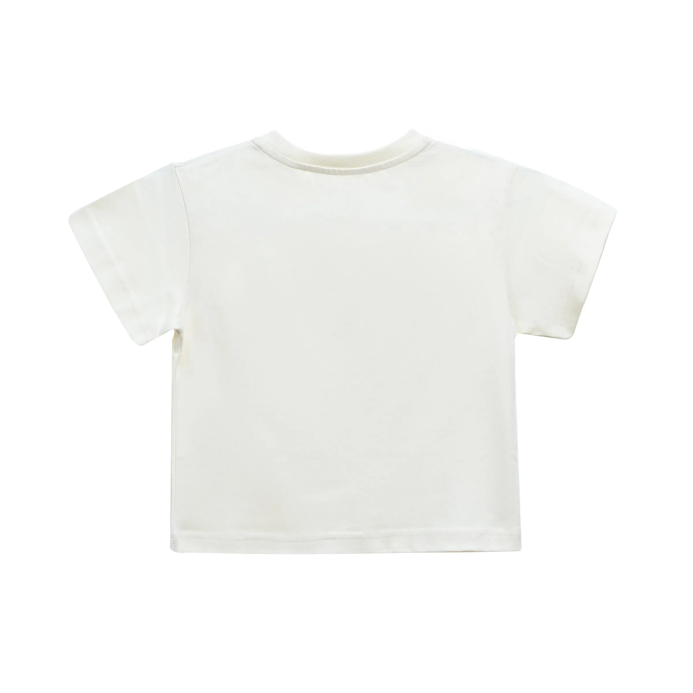Cream Rainbow Heart Applique T-Shirt
