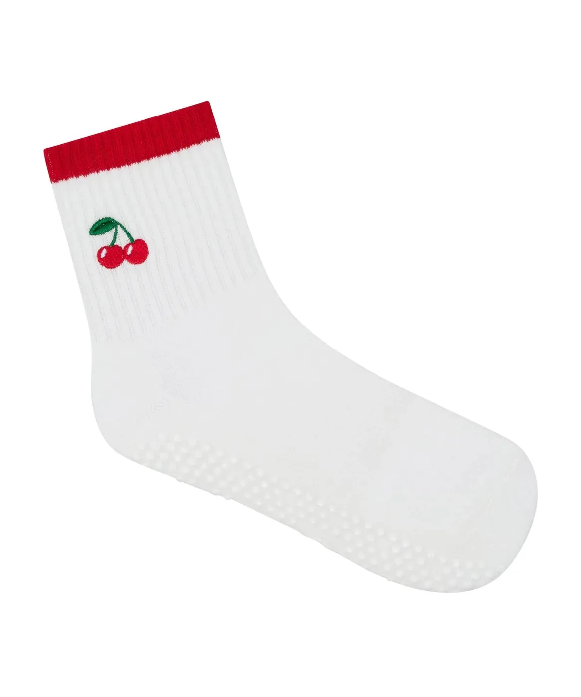 Crew Grip Socks - Sweet Cherry (Barre / Pilates)