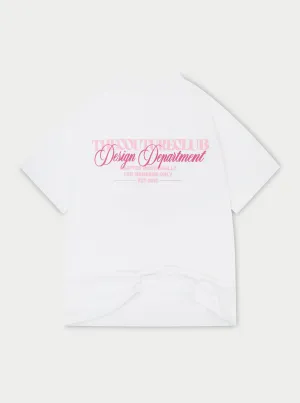 DESIGN DEPARTMENT GRAPHIC T-SHIRT - PINK
