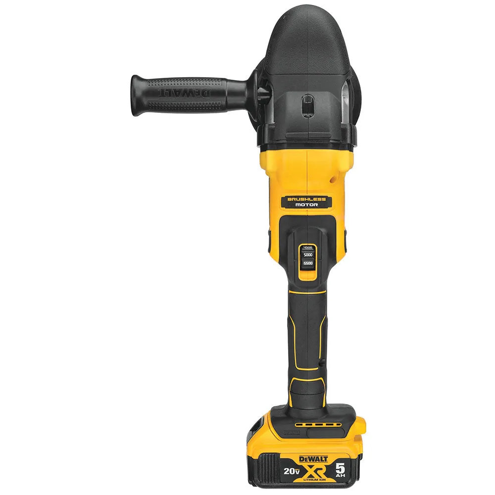 DeWALT DCM848P2 20V MAX XR 5" Brushless Cordless Random Orbit Polisher Kit