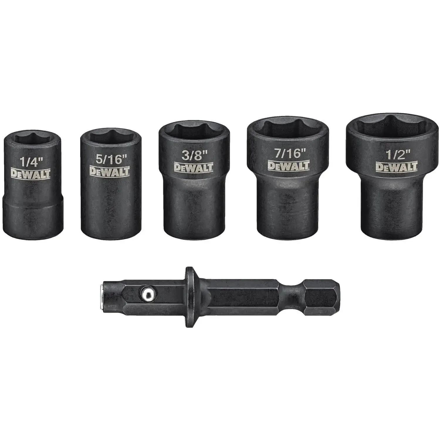 DEWALT DWADND-5-Nut Driver Set, Detachable, 5-Piece (Dwadnd5)