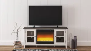 Dorrinson TV Stand With Fireplace Insert