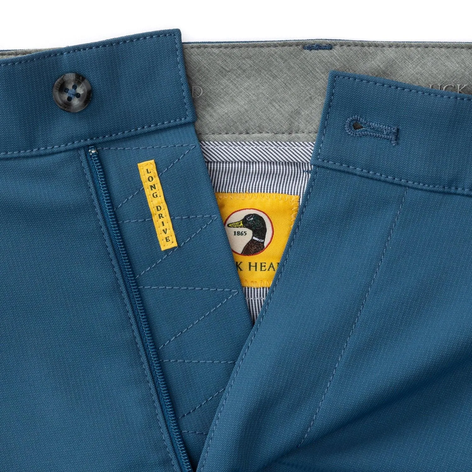 Duck Head 9" Long Drive Performance Shorts - Midnight Blue