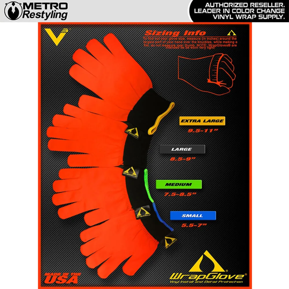 Elite Wrappers Neon Orange High-Performance Wrap Glove by WrapGlove