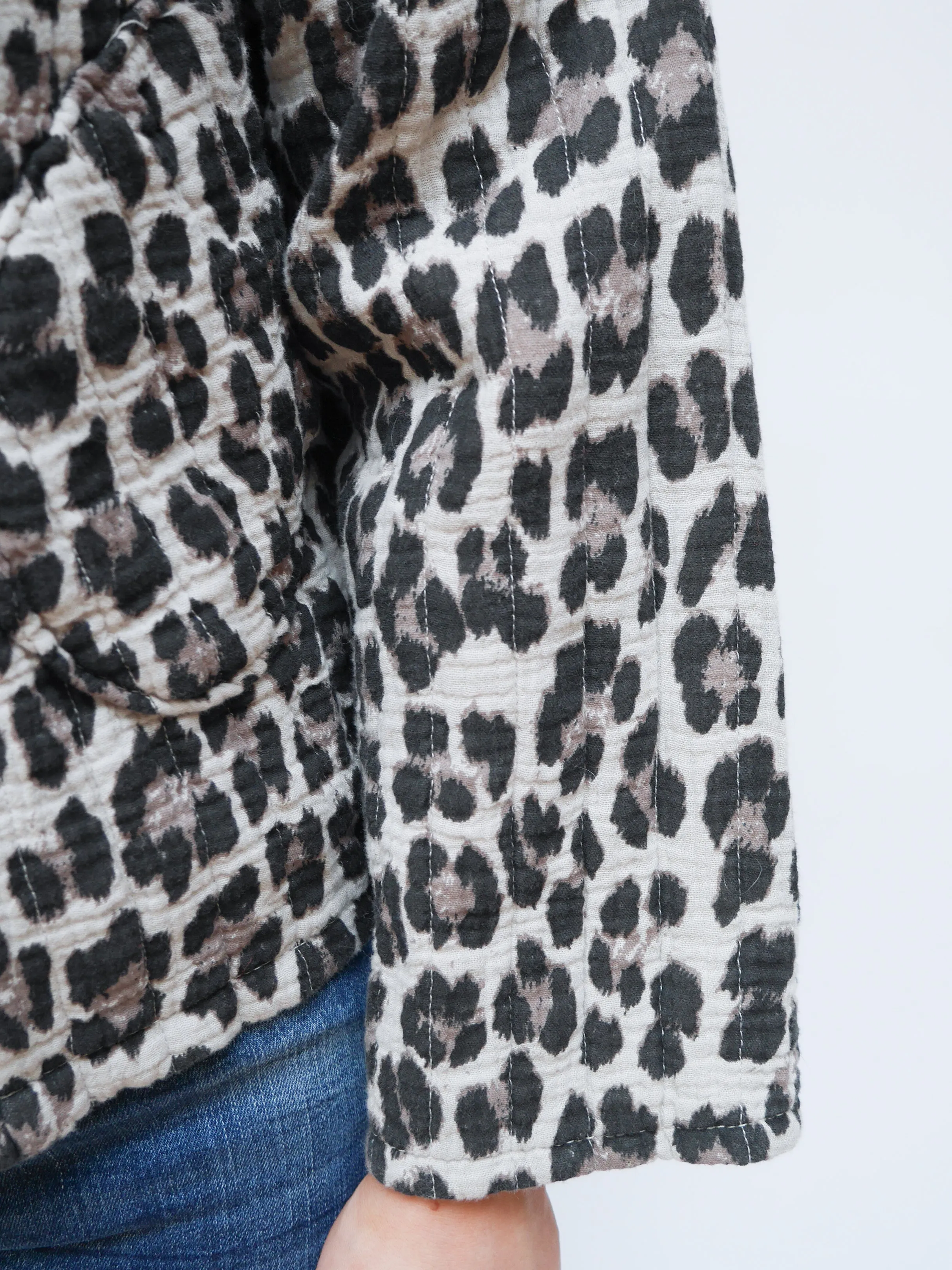 Emma Jacket Winter White Leopard