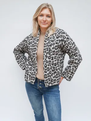 Emma Jacket Winter White Leopard