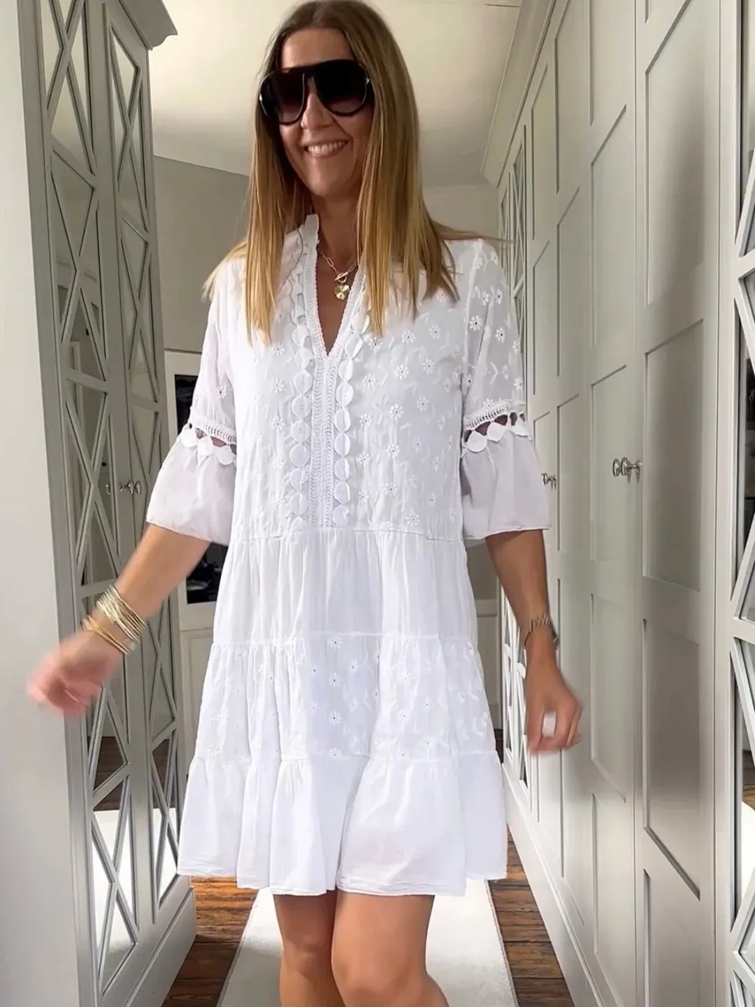 Evie Dress White