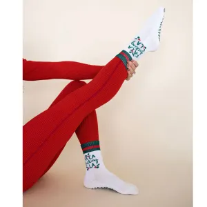 Fa La La - Holiday - Crew Grip Sock (Barre / Pilates)