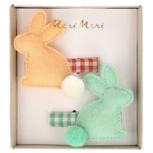 Felt Bunny Hair Clips