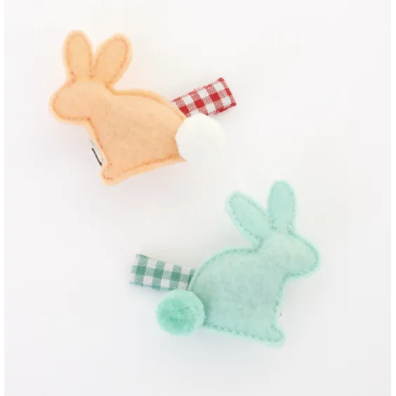 Felt Bunny Hair Clips