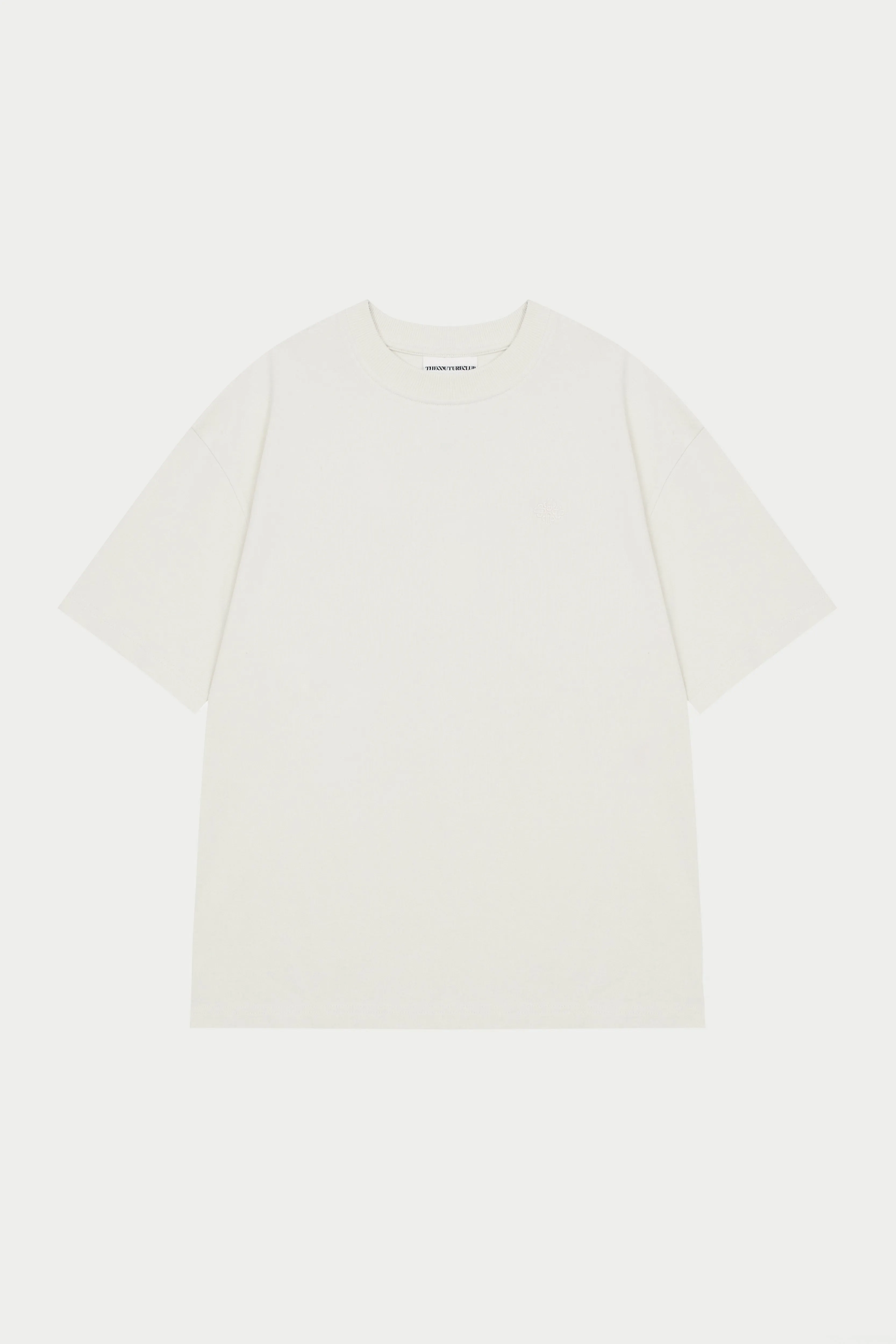 FINE GAUGE KNIT T-SHIRT - OFF WHITE