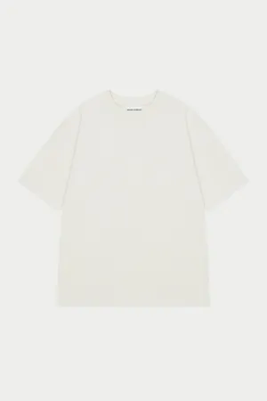 FINE GAUGE KNIT T-SHIRT - OFF WHITE