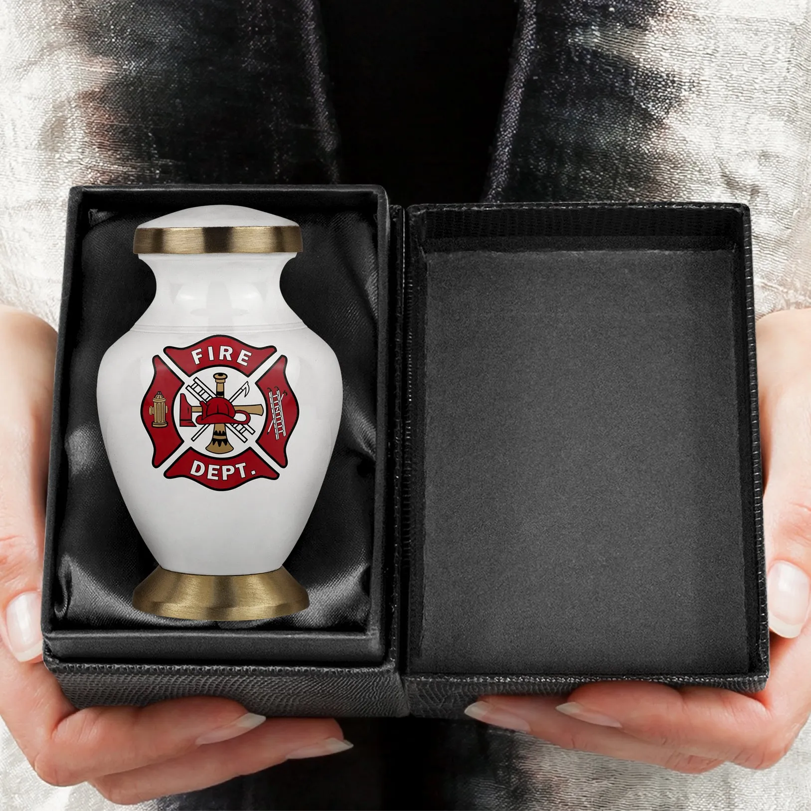 Firefighter Keepsake Urn for Human Ashes