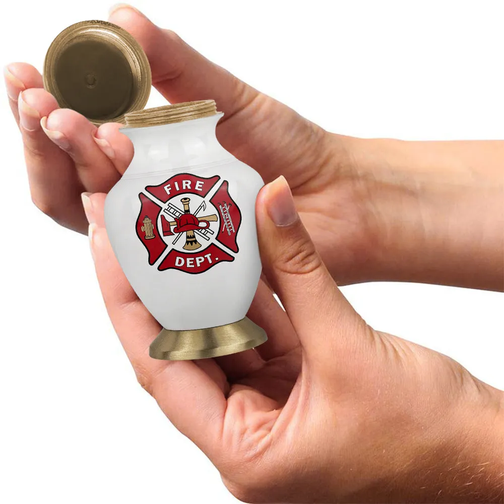 Firefighter Keepsake Urn for Human Ashes