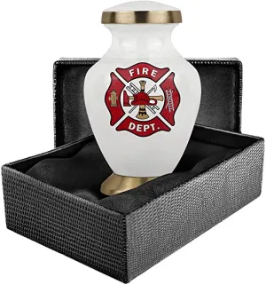 Firefighter Keepsake Urn for Human Ashes